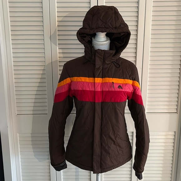 Nike ACG StormFit Ski Coat Women’s Retro Parka  Brown Orange Pink Red Size M - Picture 2 of 16